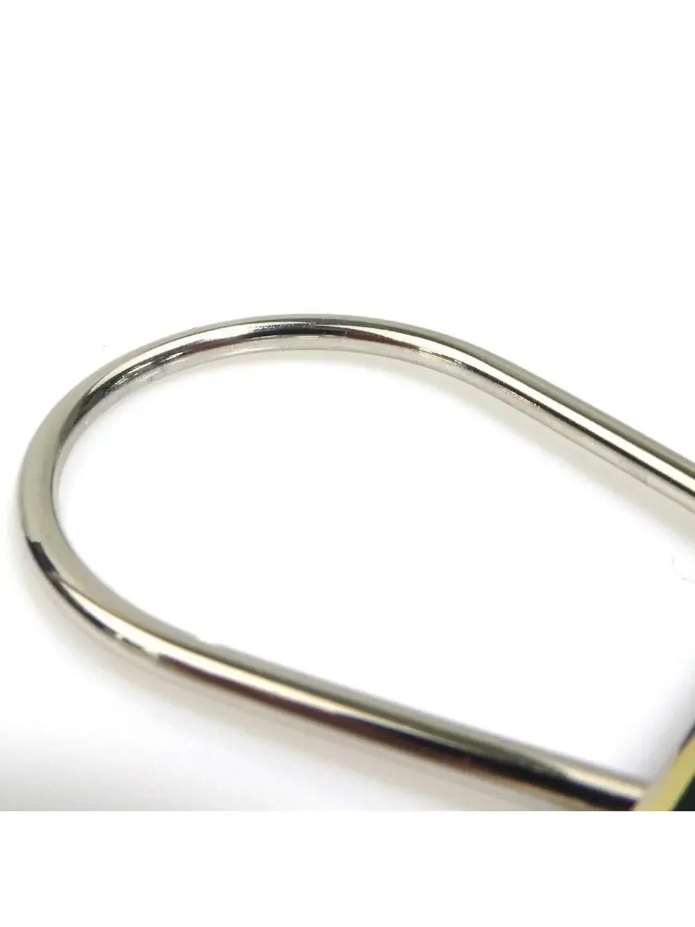 Auth Prada Key Ring Black/Silver Metal #280438P17B